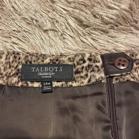TALBOTS Woman 24W Velour‎ Pencil Skirt - Picture 3 of 10